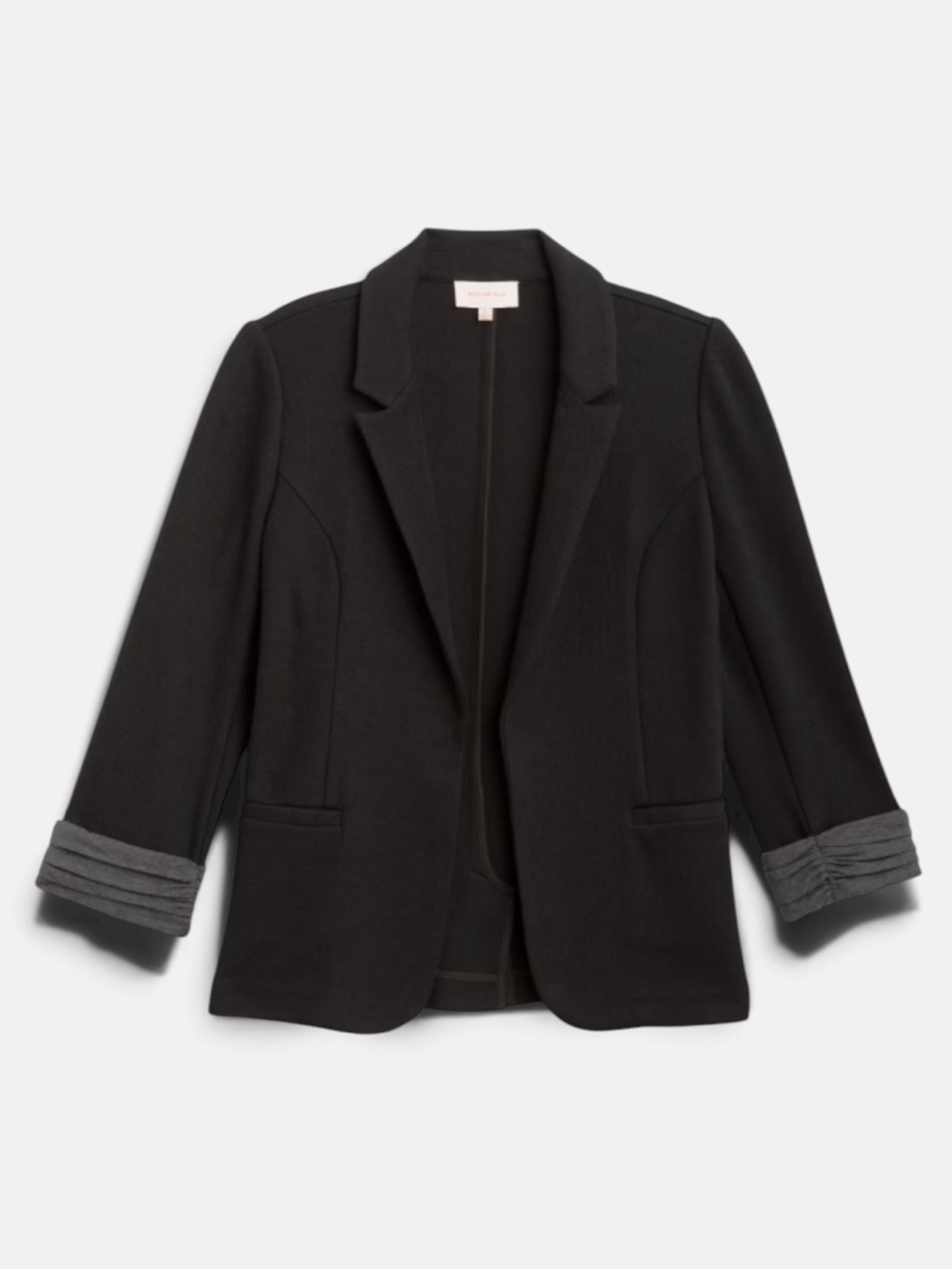 Skies Are Blue Asa Knit Blazer – Black, Size 1X
